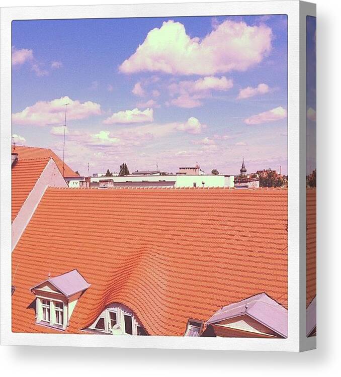 Imacloudmaniac Canvas Print featuring the photograph Polish Clouds. #cloudscience by E Childers