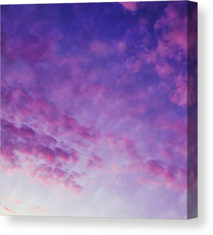  Canvas Print featuring the photograph Purple Sky by Niklas Kleppe