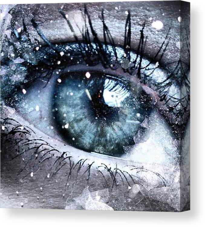Swedish Canvas Print featuring the photograph @queenocean Its Your Eye Whit by Camilla Hedlund