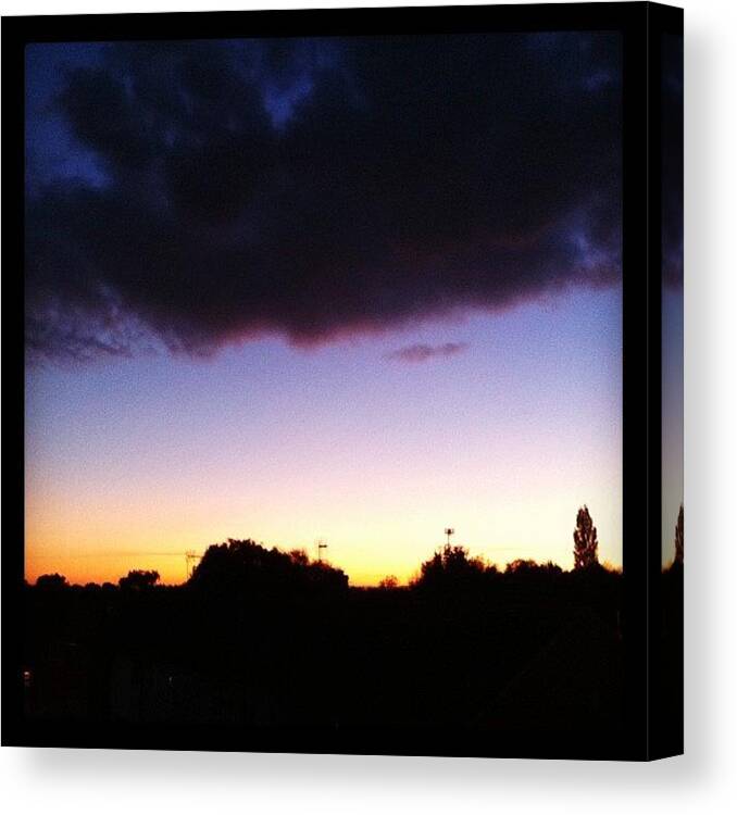Sky Canvas Print featuring the photograph Rain Clouds ☁☔ by Rob Harris