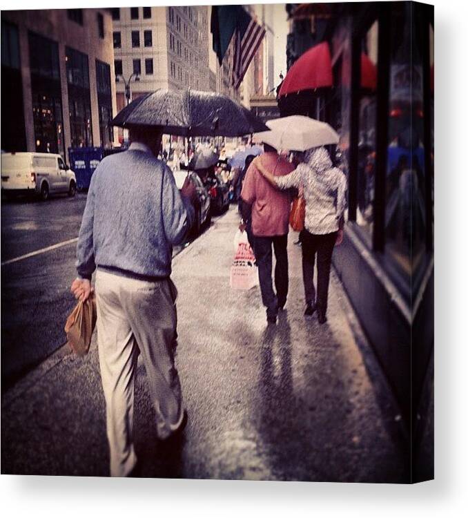  Canvas Print featuring the photograph Raindrops Keep Fallin On My Head by Missy Lane