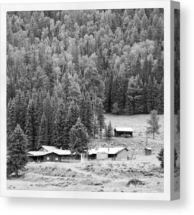  Canvas Print featuring the photograph Ranch House Jemez Springs by James Granberry