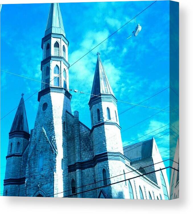 Urban Canvas Print featuring the photograph Religious Sneakers #instagram by Haley B.c.u.