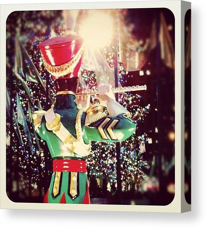 Christmas Canvas Print featuring the photograph Rockefeller Christmas by Laura Douglas