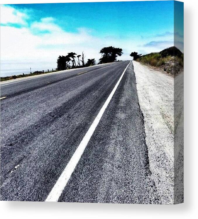 Pixoftheday Canvas Print featuring the photograph #route1 #california #roadtrip by Asaf S