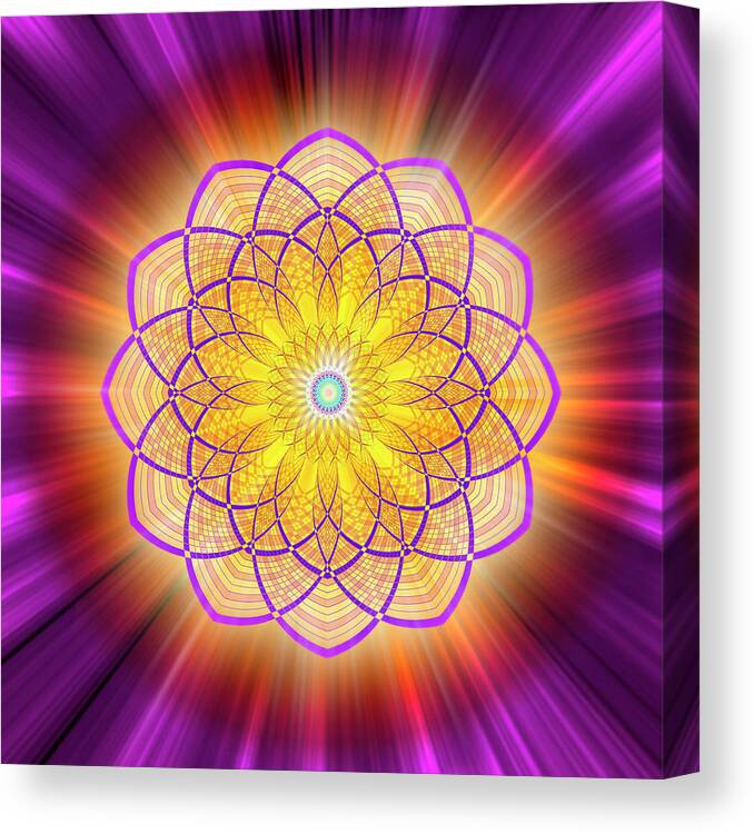 Endre Canvas Print featuring the photograph Sacred Geometry 110 by Endre Balogh