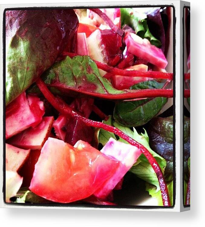 Food Canvas Print featuring the photograph Salad by Hello Gorgeous