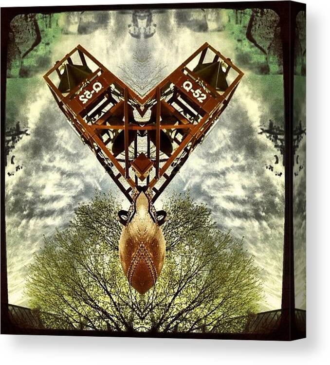 Photowizard Canvas Print featuring the photograph #scifi #symmetry #picoftheday by Nicolas Marois