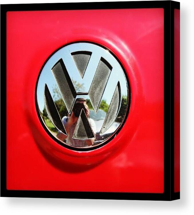 Petrolhead Canvas Print featuring the photograph See Me? #car #badge #carbadge by Paul Petey