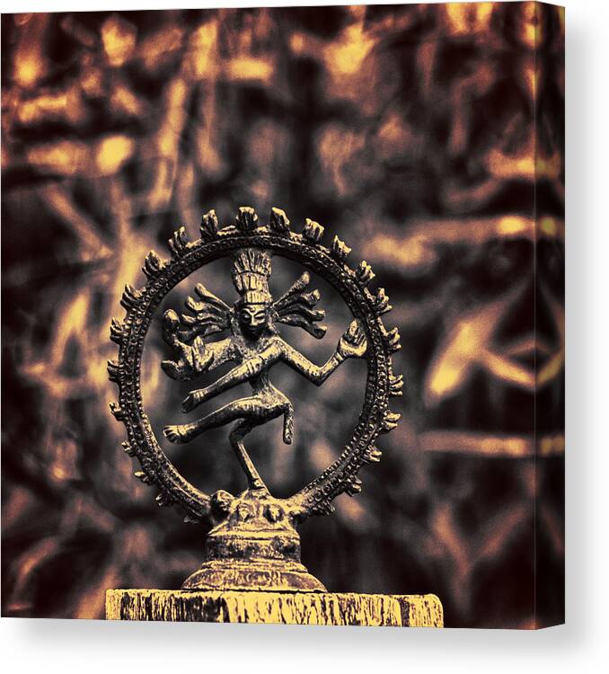 Ancient Canvas Print featuring the photograph Shiva by Stelios Kleanthous