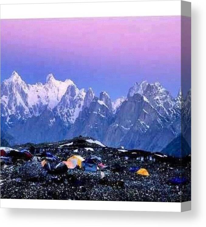 Beautiful Canvas Print featuring the photograph Sights Of Pakistan #pakistan #concordia by Muhammad Tahir