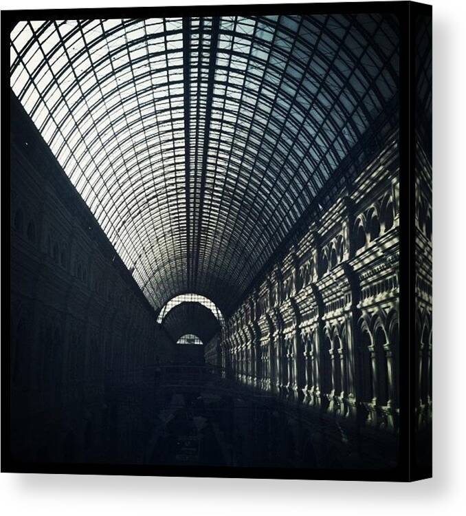 Industrial Canvas Print featuring the photograph Silouette by Isabel Poulin