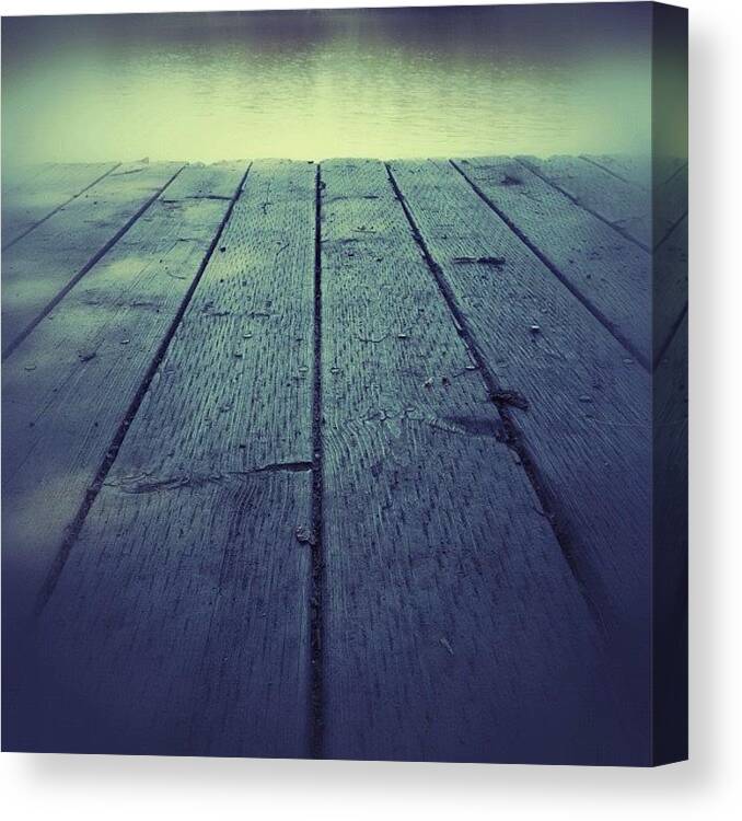 Outdoor Canvas Print featuring the photograph Sittin' On The Dock by Jessica Mutimer