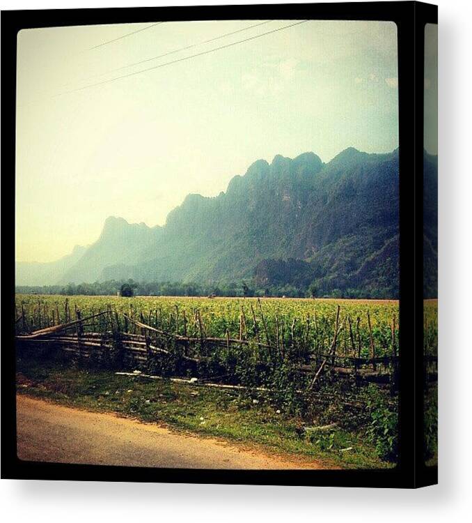 Beautiful Canvas Print featuring the photograph Skönhet.. #laos <3 by Tess Walther