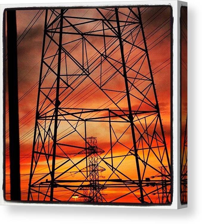 Beautiful Canvas Print featuring the photograph Sky Fire by Ricardo Lopez