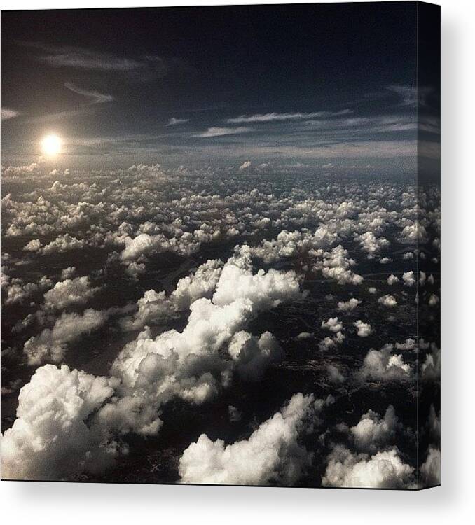 Instaprett Canvas Print featuring the photograph Sky #instaprett #iphone4 #light #sky by Nugroho Wahyu