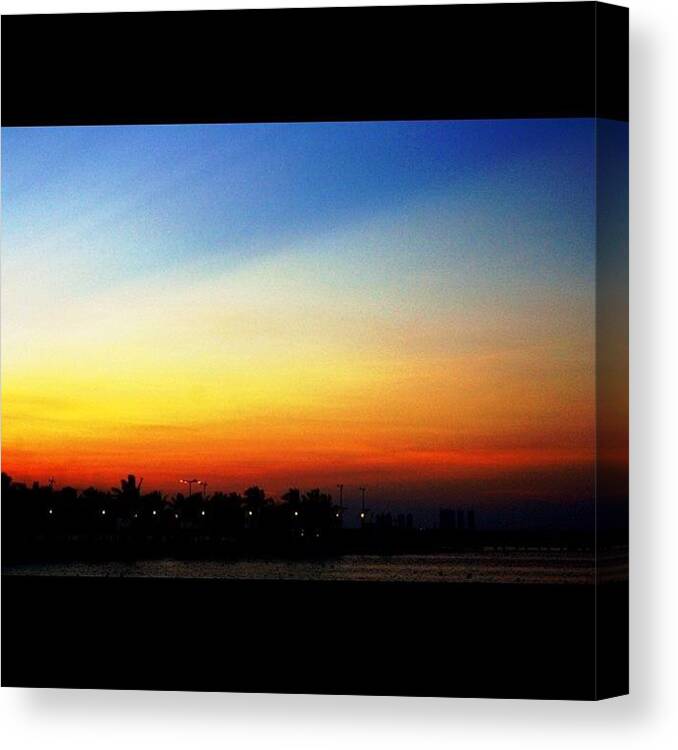 Instagrammer Canvas Print featuring the photograph #sky #skyporn #sunset #sunsetporn by The Art.box