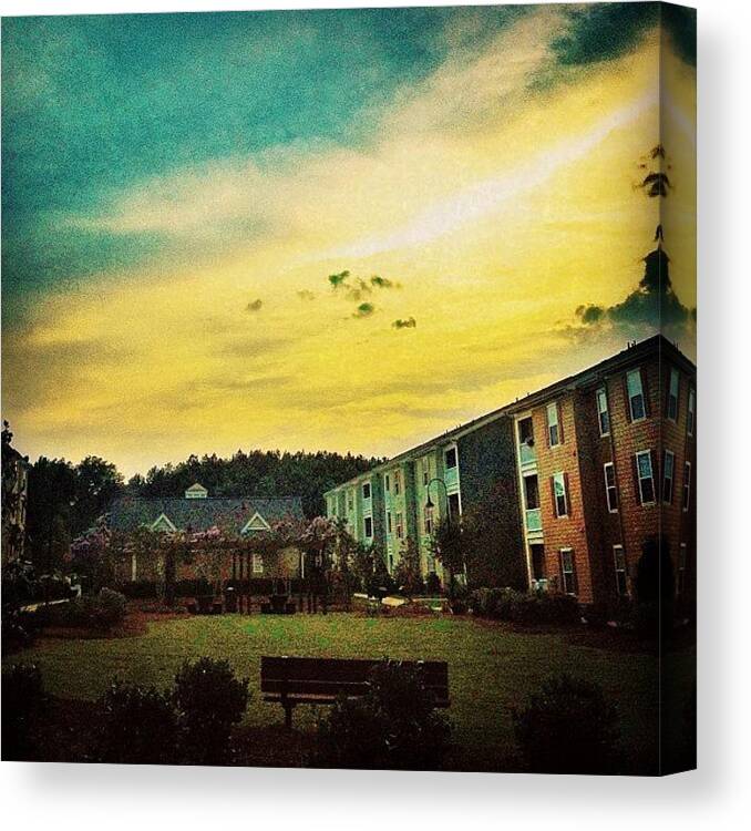 Instaclouds Canvas Print featuring the photograph #skyscape #cloudscape #cloudysky #sky by Katie Williams
