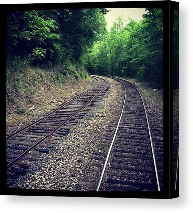  Canvas Print featuring the photograph Smokey Mountain Railroad by Christian Kennedy
