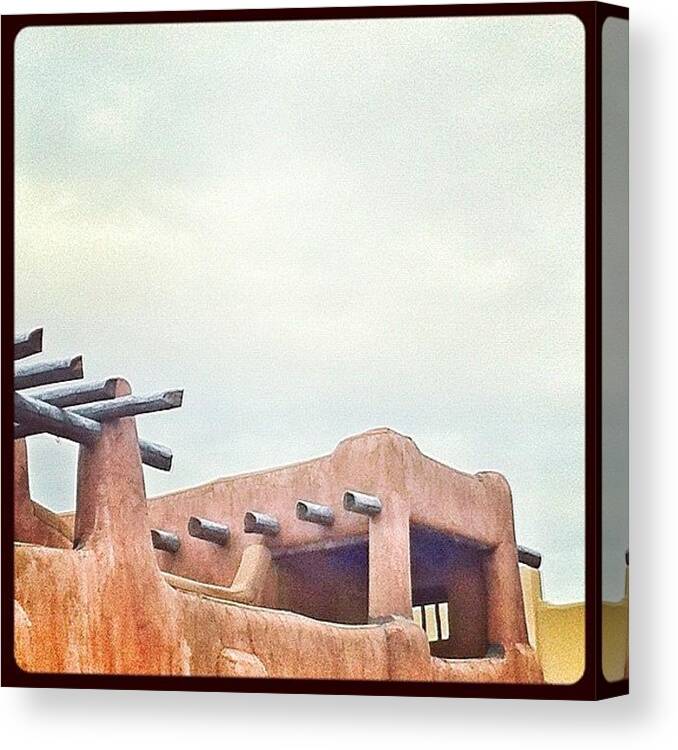 Scenery Canvas Print featuring the photograph Snippet Of #santafe by Rachel Boyer 