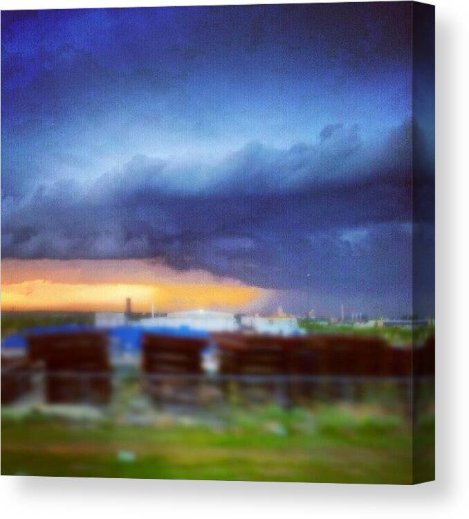 Beautiful Canvas Print featuring the photograph So Pretty** #rain #storm #thunderstorm by Lindi Morris