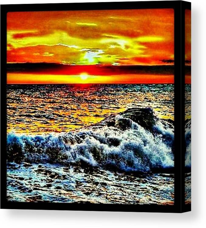 Instagramhub Canvas Print featuring the photograph Southern California Sunset. #beach by Mary Carter