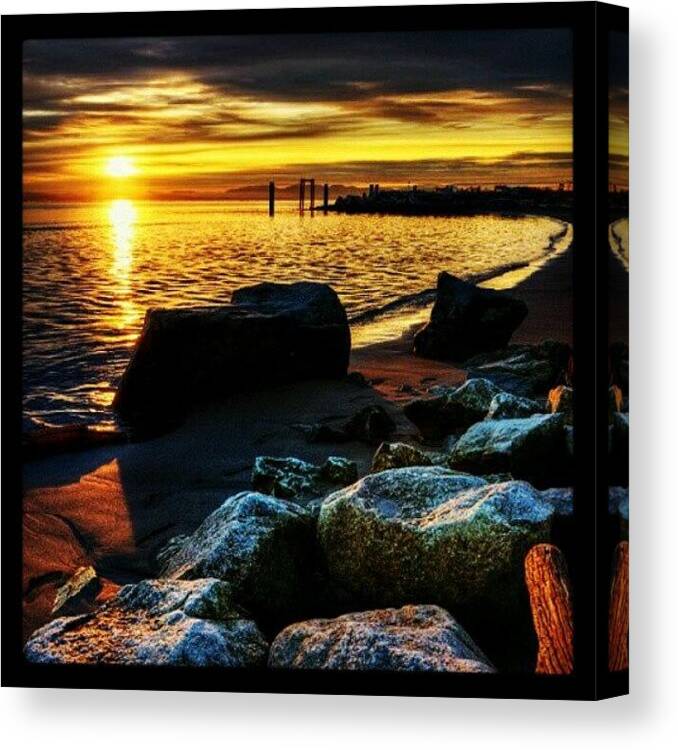 Beauty Canvas Print featuring the photograph #splendour #sunrise #beauty #nature by Chill Meister