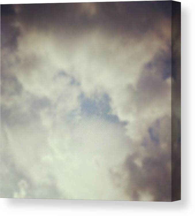 Ghost Canvas Print featuring the photograph Spooky Sky... Can Anyone Else Spot The by Rachel Williams