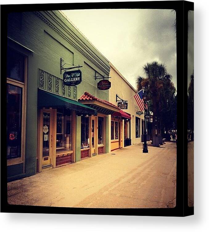 St Augustine Canvas Print featuring the photograph St. George Street by Michele Green Williams