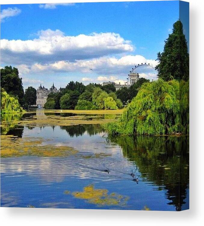 England Canvas Print featuring the photograph St. James Park, London, 2010 by Gianluca Sommella