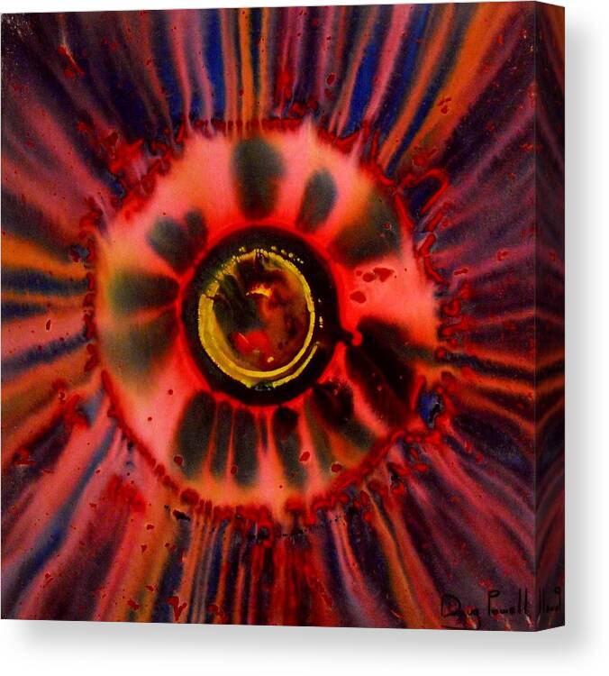 Pop Art Canvas Print featuring the painting Stoked Embryo by Doug Powell
