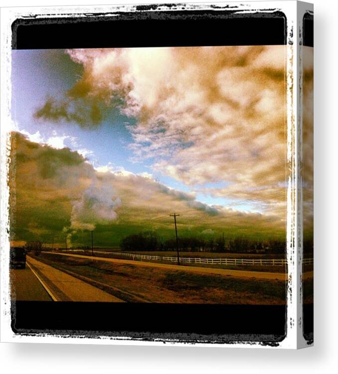  Canvas Print featuring the photograph Storm Rolling In by Dana Coplin