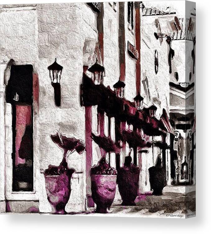Urban Canvas Print featuring the photograph Street Scene - St. Johns Town Center by Photography By Boopero