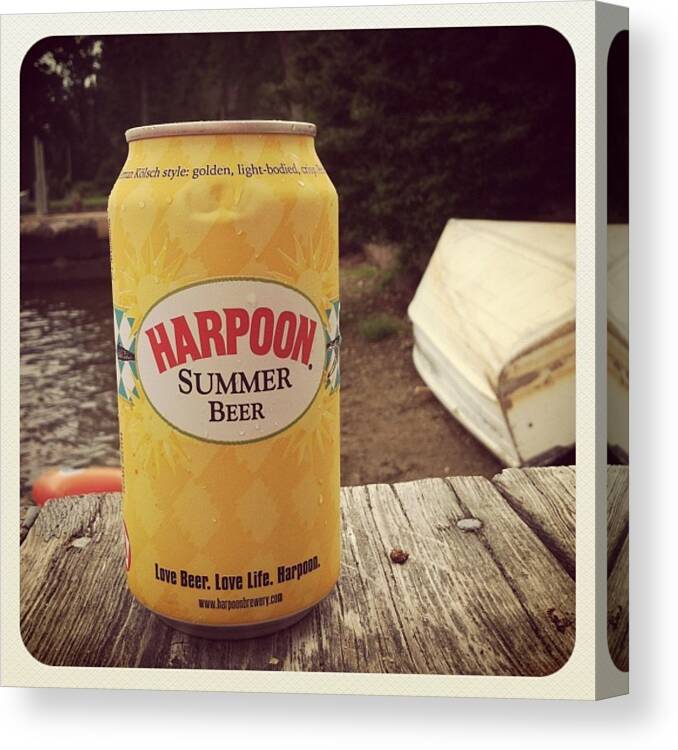 Harpoon Canvas Print featuring the photograph Summer Beer by Jessica Stonger