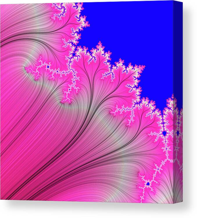 Abstract Canvas Print featuring the digital art Summer Breeze by Carolyn Marshall