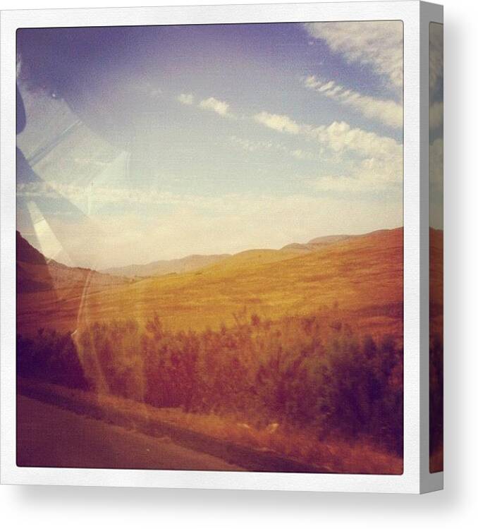 Slo Canvas Print featuring the photograph #sunnyskies #summertime #slo by Megan Harkins