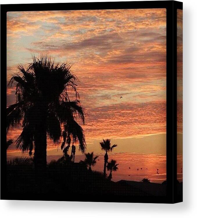 Instaprints Canvas Print featuring the photograph Sunrise by Gary Krejca