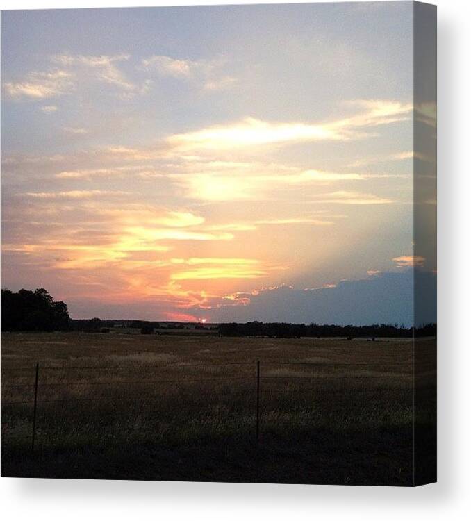 Nofilter Canvas Print featuring the photograph Sunset #nofilter by Marc Crow