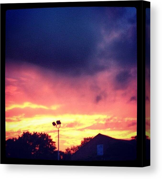 Summer Canvas Print featuring the photograph Sunset by Rebecca Shinners