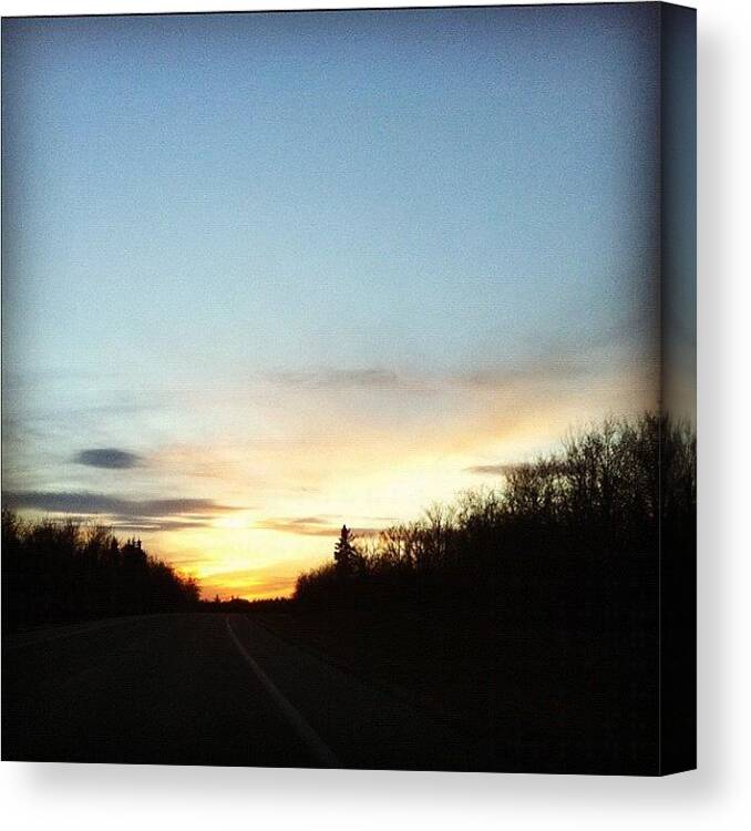 Beautiful Canvas Print featuring the photograph Sunset by Shannon Evans