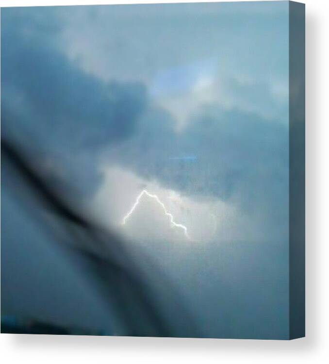 L4l Canvas Print featuring the photograph T-storm, Coming Thru by Chuck Caldwell