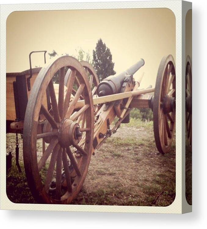  Canvas Print featuring the photograph Taking Aim by Chris Morgan