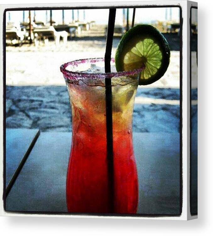 Tequila Canvas Print featuring the photograph Tequila Sunrise by Lottie H