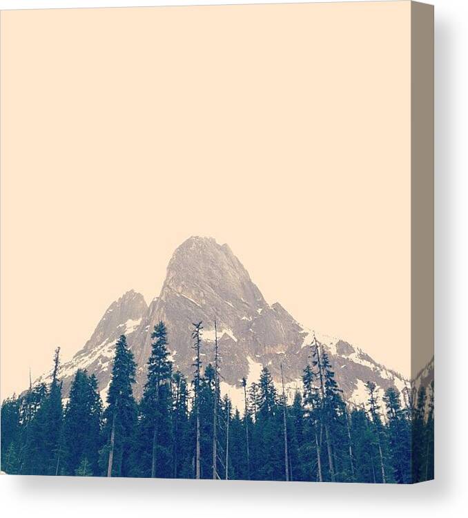 Mountain Canvas Print featuring the photograph The American Alps. #mountain #nature by Rebecca Guss