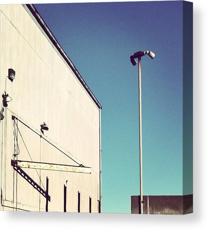 Industrial Canvas Print featuring the photograph The Beacon by Resonate Iphoneography