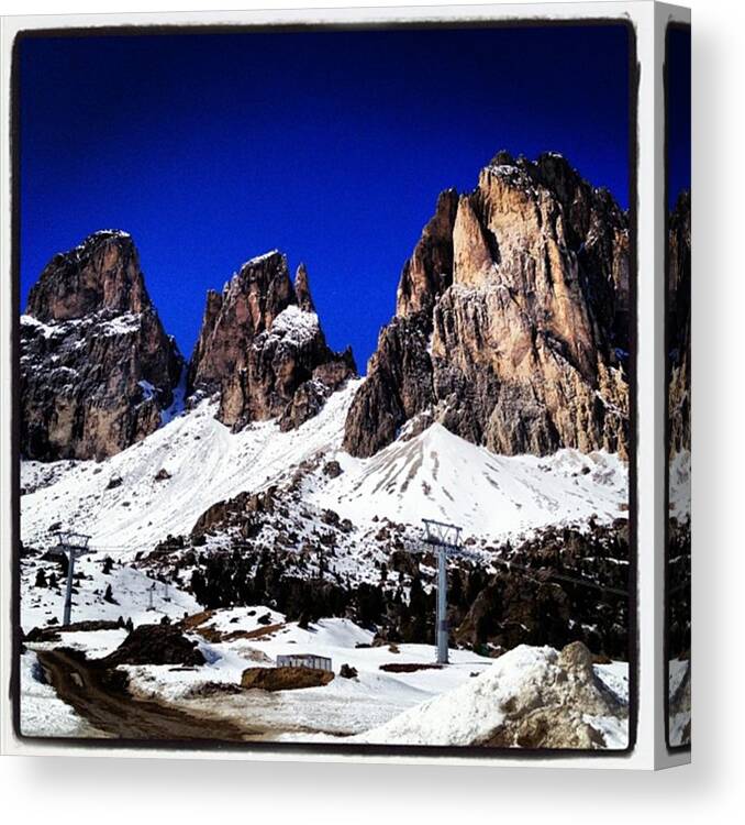 Dolomites Canvas Print featuring the photograph The Beauty Of The Dolomites by Luisa Azzolini