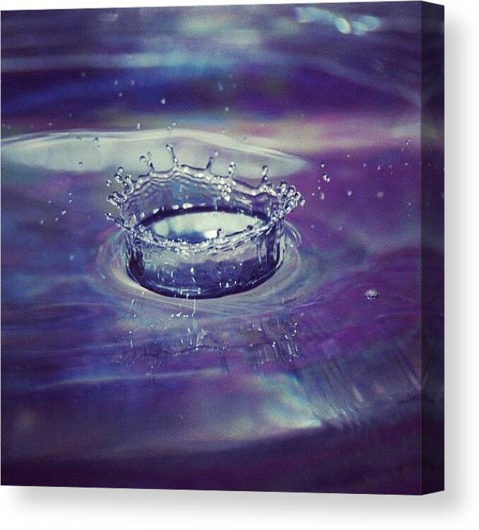 Instagram Canvas Print featuring the photograph The #beauty Of #water     #drop by Kimberly Hicks