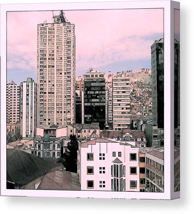 La Paz Canvas Print featuring the photograph The City of La Paz by Robert Suggs