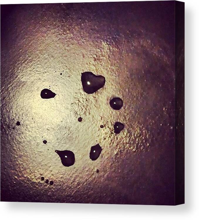 Heart Canvas Print featuring the photograph The Drop Formed A Heart. ❤ #drops by Cat Noone