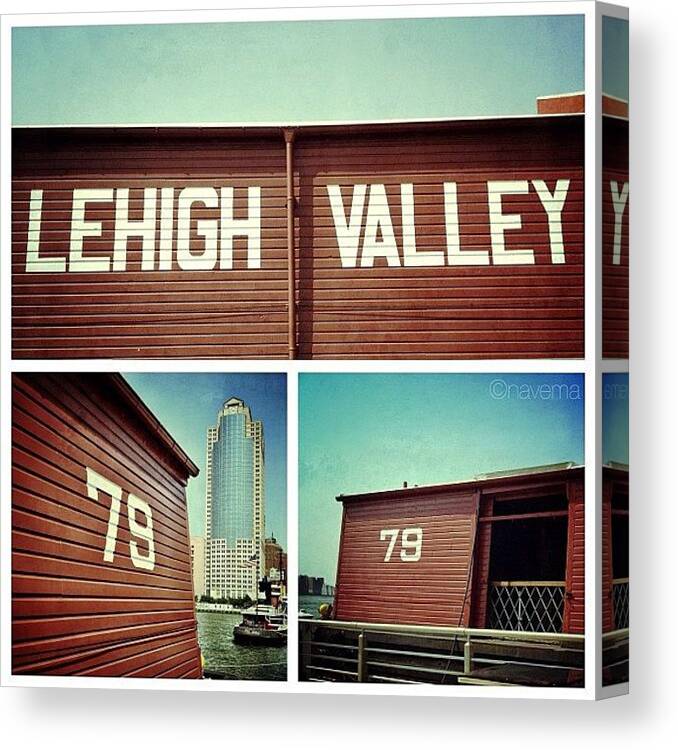 Teamrebel Canvas Print featuring the photograph The Lehigh Valley Railroad Barge No. 79 by Natasha Marco